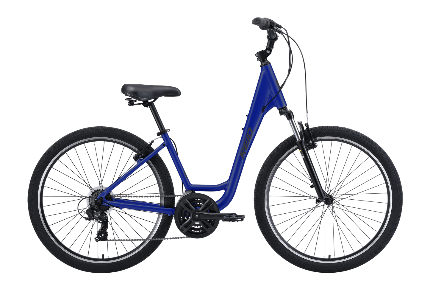 Comfort 2 Step Through Commuter Bike Navy Blue Bikes Reid