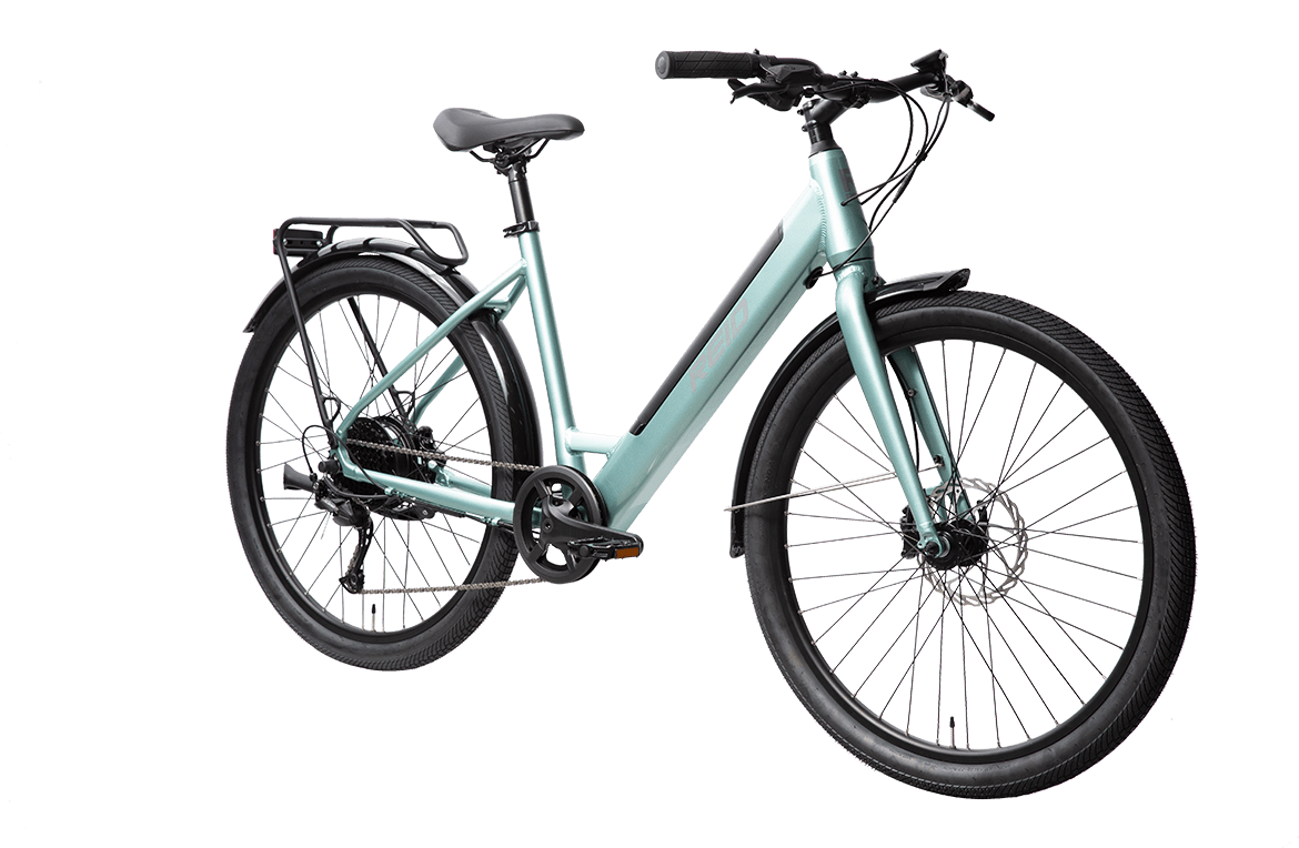 Blacktop 1.0 Step Through eBike With Throttle Iced Mint eBikes Reid   