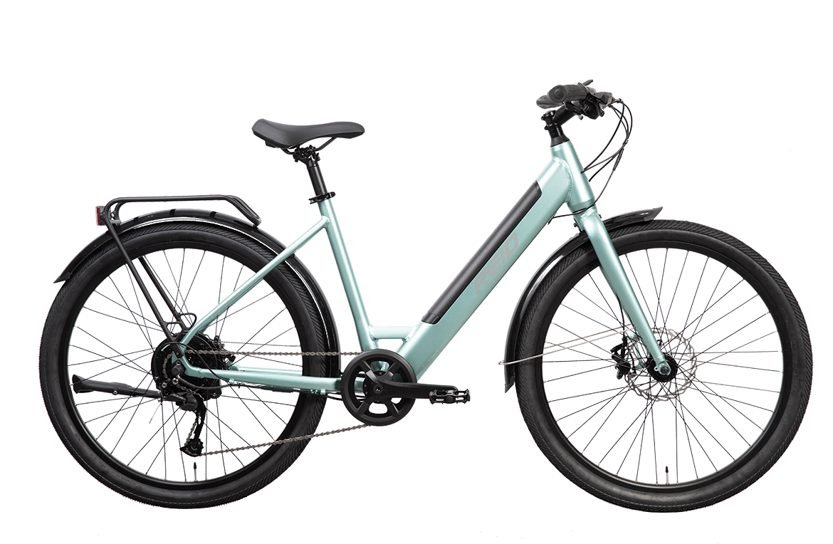 Blacktop 1.0 Step Through eBike With Throttle Iced Mint eBikes Reid   