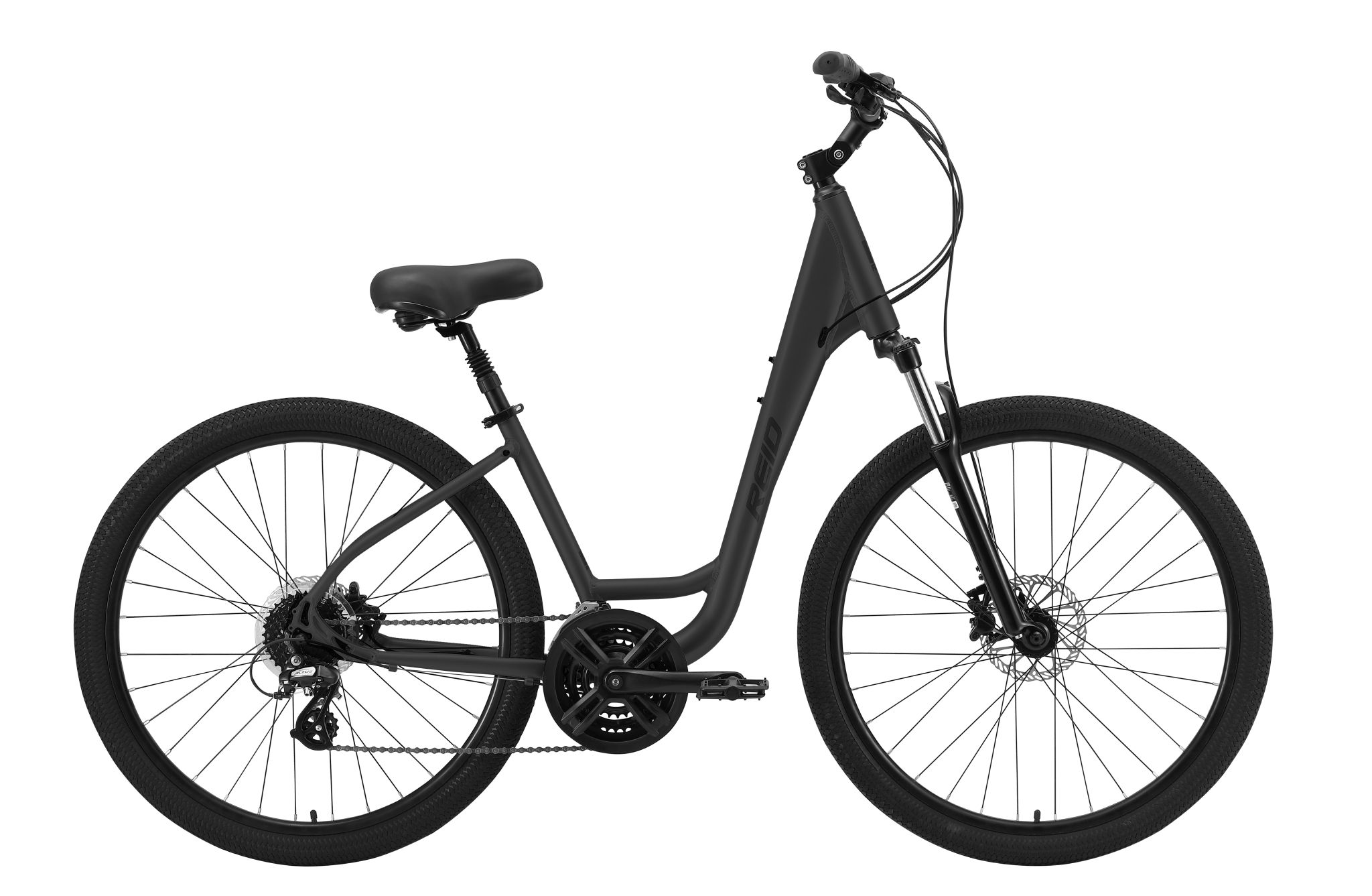 Comfort 3 Step Through Commuter Bike Charcoal