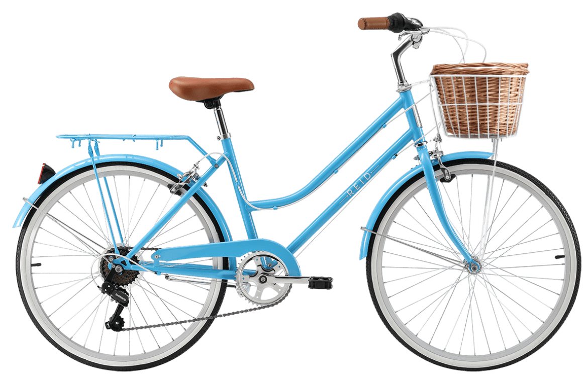 Girls Classic Petite 24" Vintage Bike Baby Blue Kids Bike Reid   