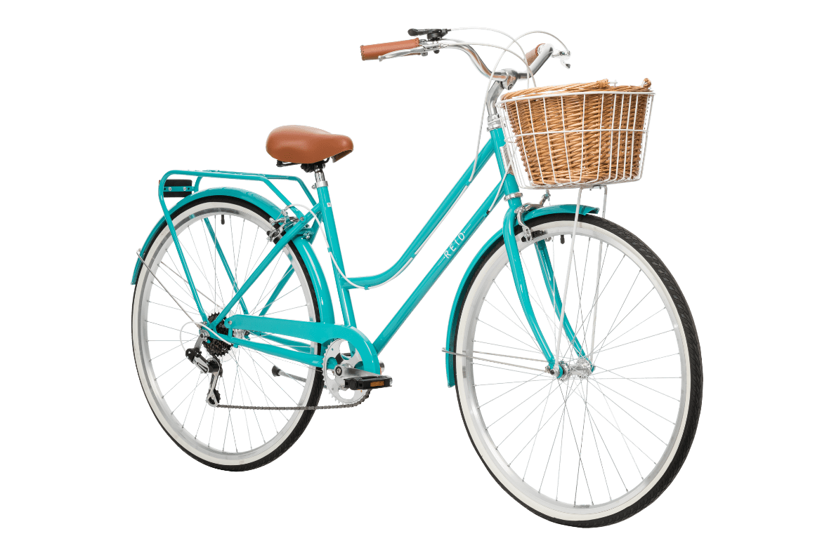 Ladies Classic 7-Speed Vintage Bike Turquoise Bikes Reid   