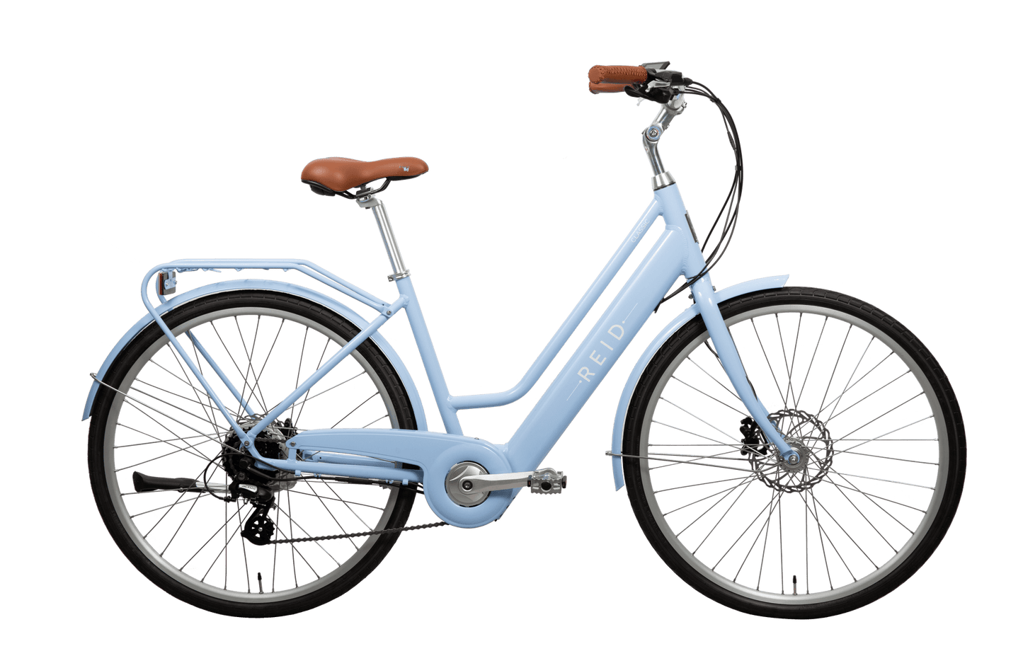 Ladies Classic eBike Baby Blue W/Throttle eBikes Reid   