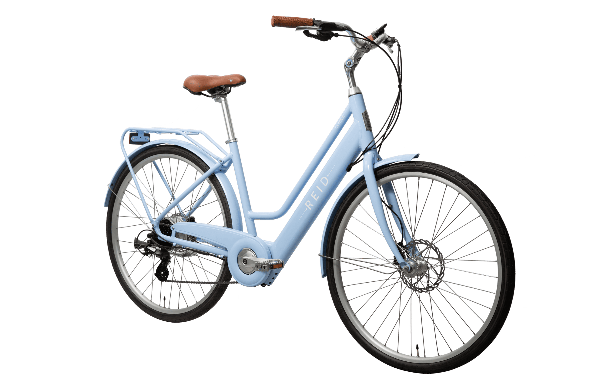 Ladies Classic eBike Baby Blue W/Throttle eBikes Reid   