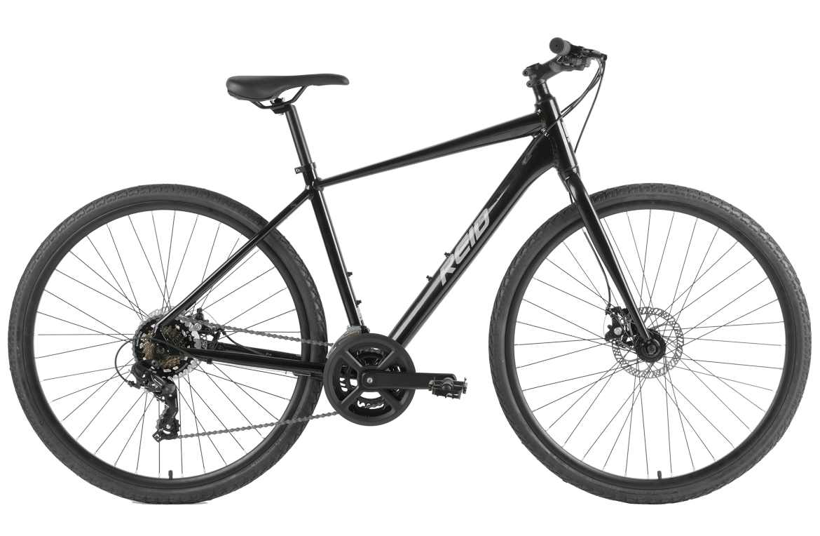 Transit Disc Commuter Bike MY24 Black Bikes Reid   